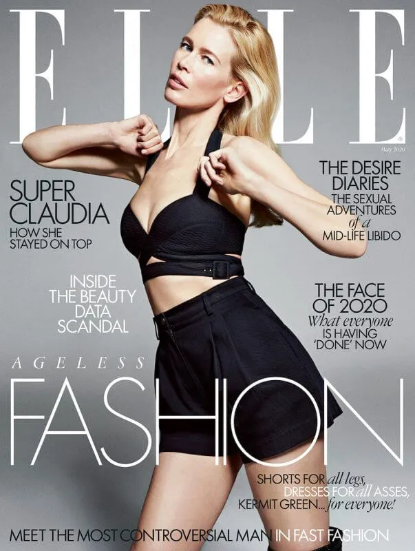 claudia schiffer elle uk 2020