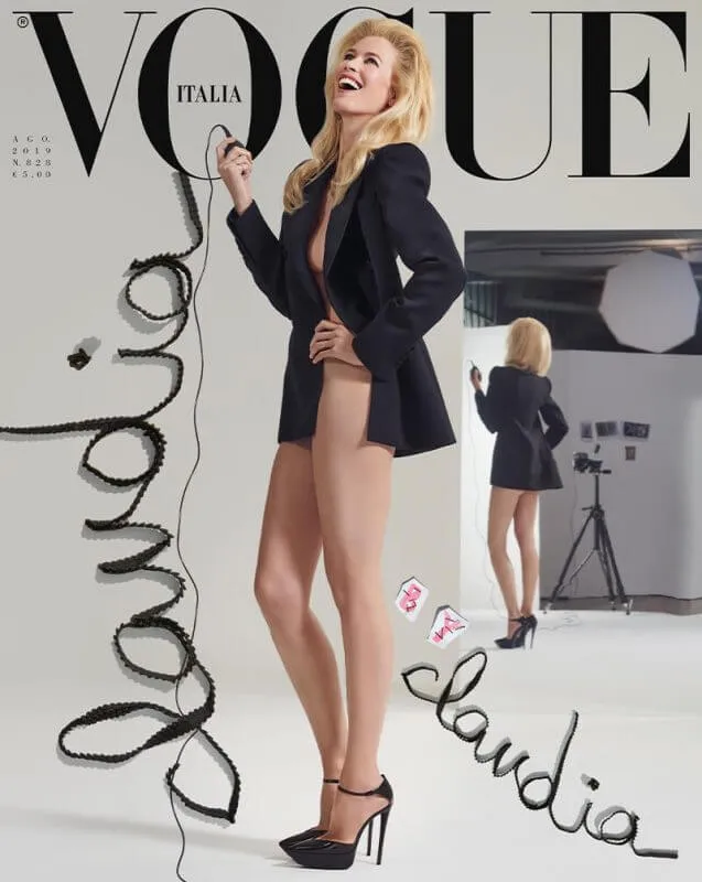Claudia Schiffer Vogue Italia Cover